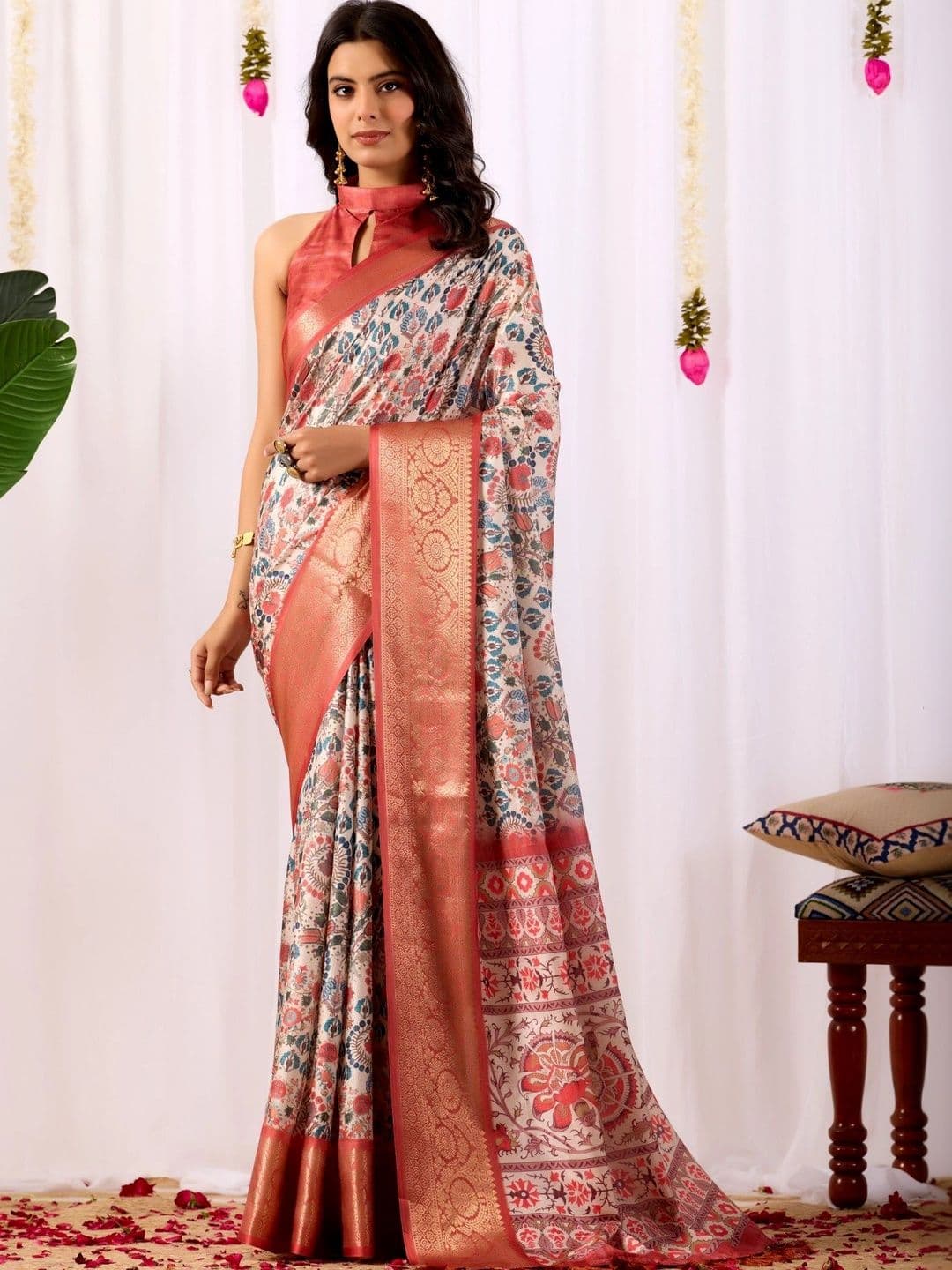 LeeliPeeri Designer Paisley Zari Silk Blend Designer Saree - view 1