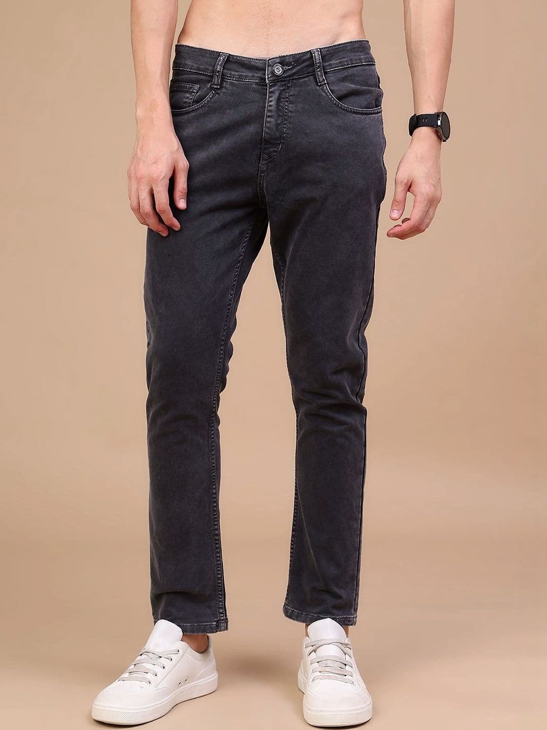 V-Mart Men Regular Fit Mid-Rise Jeans - view 1