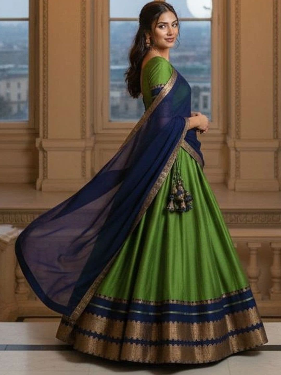 all about you Unstitched Lehenga & Blouse With Dupatta - view 1