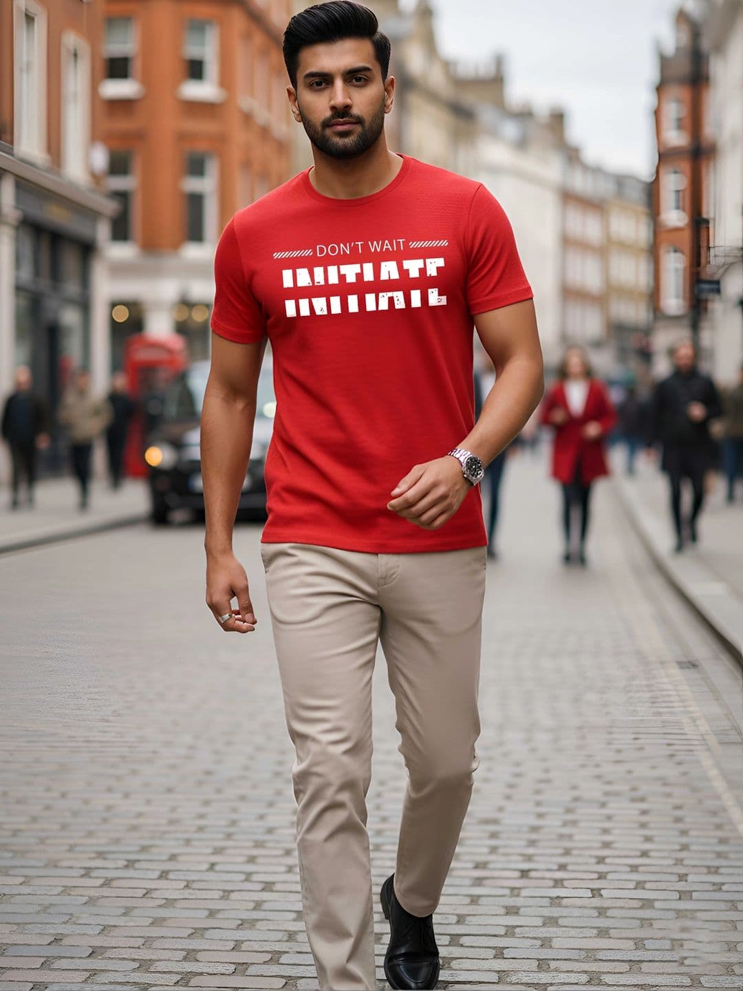 Moda Rapido Men Typography Printed T-shirt - view 1