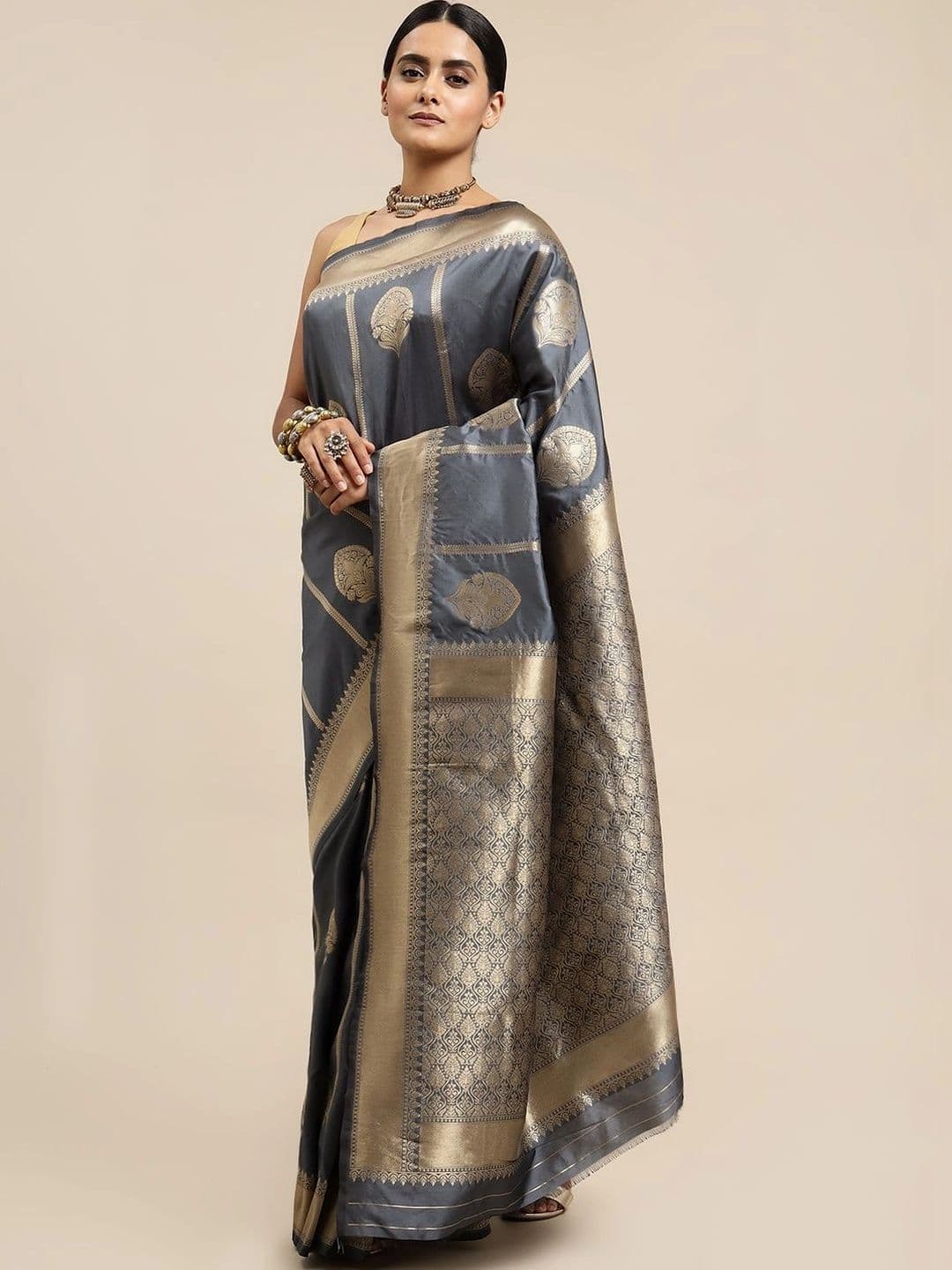KALINI Woven Design Zari Art Silk Banarasi Saree - view 1