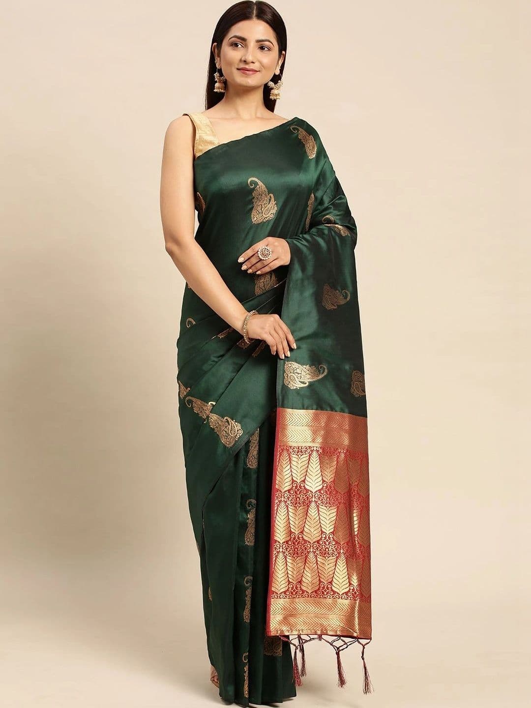 Dhaaga Ghar Woven Design Zari Art Silk Banarasi Saree - view 1