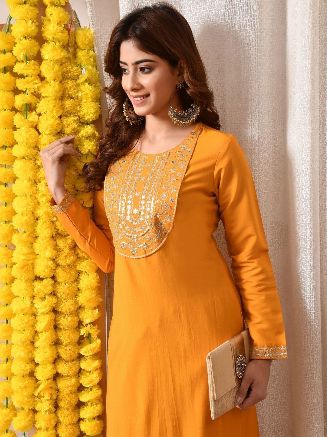 BKApparels Women Embroidered Floral Kurta - view 1