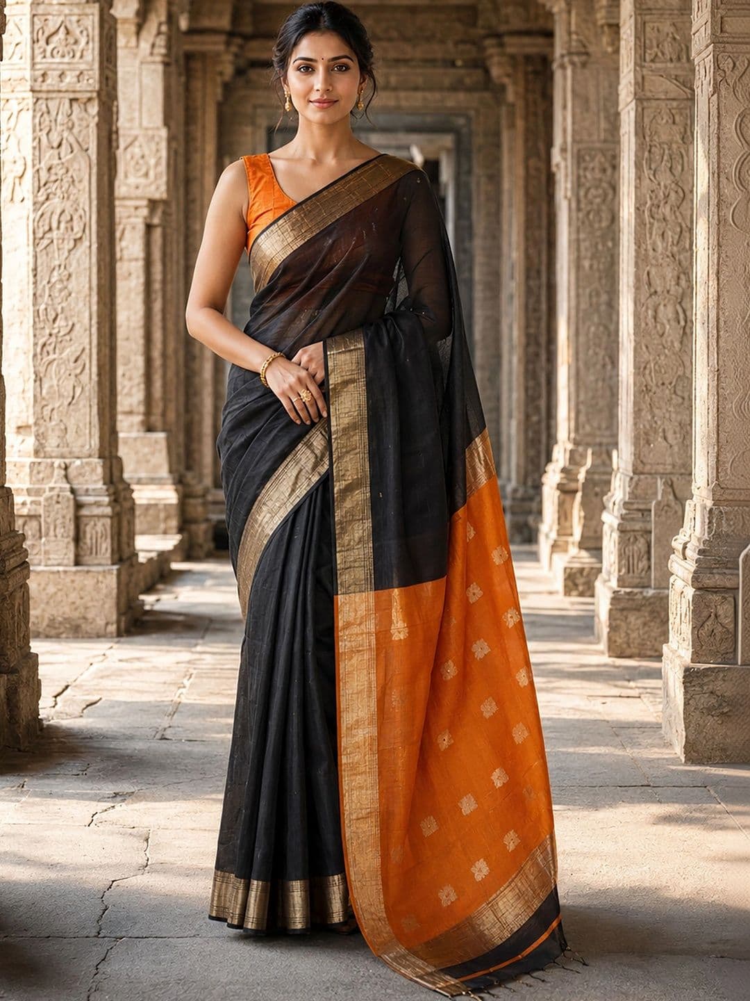 Mitera Woven Design Zari Designer Kanjeevaram Saree - view 1