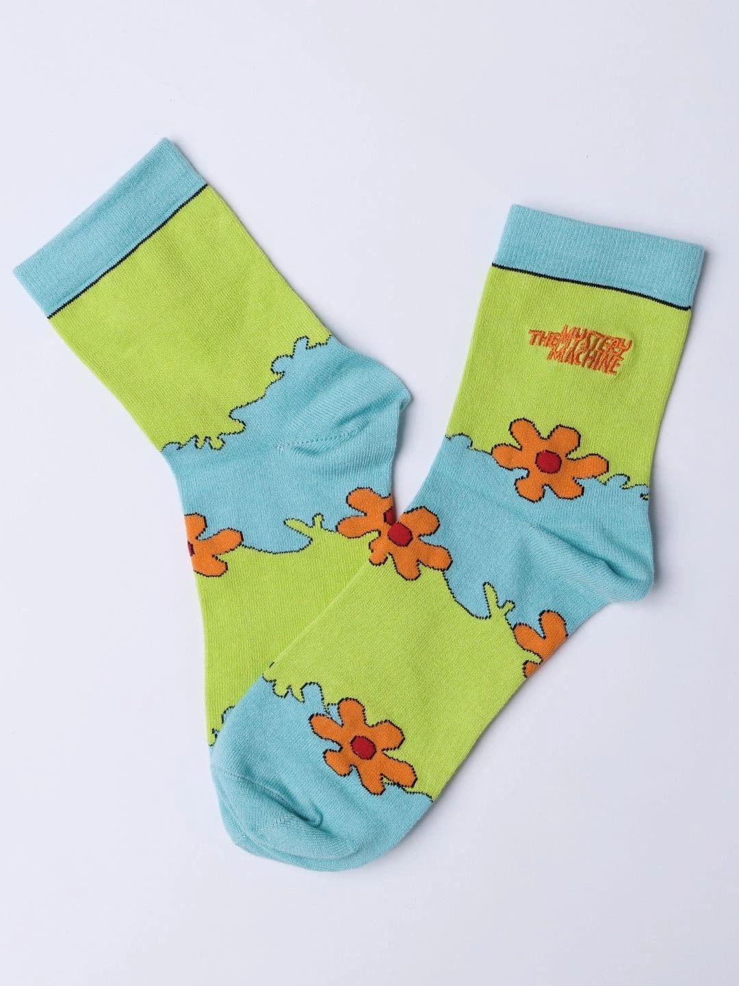 The Souled Store Unisex Cotton Blend Patterned Above Ankle Socks - view 1