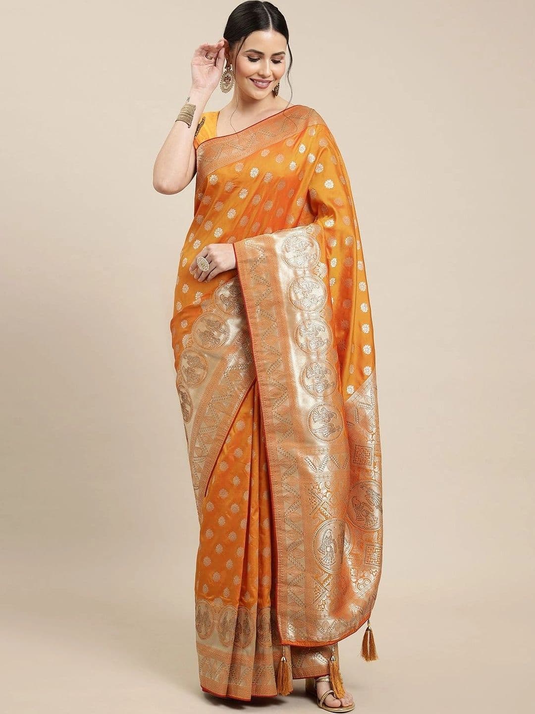KALINI Woven Design Zari Art Silk Banarasi Saree - view 1