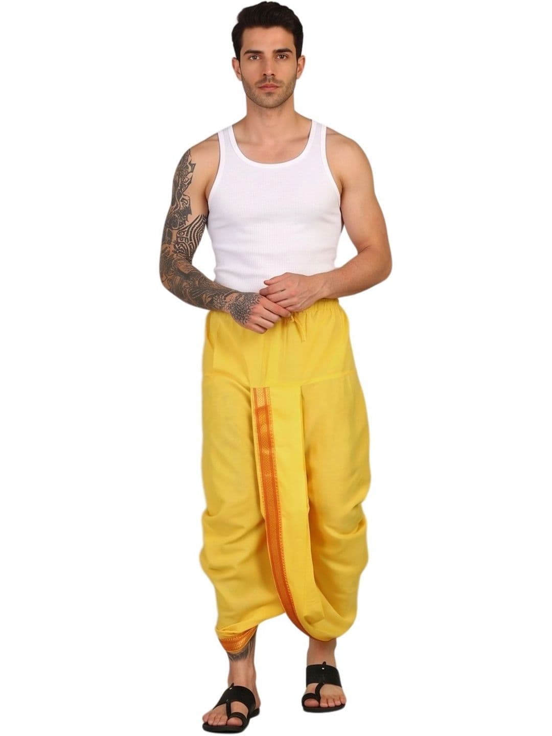 Banarasi Poshak Men Silk Dhoti Dhotis - view 1