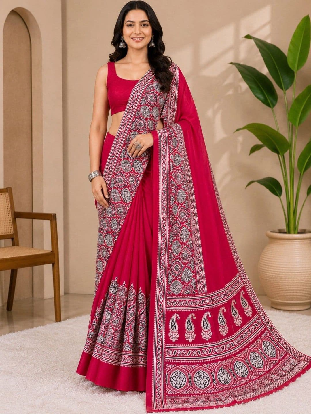 Anouk Art Silk Designer Saree - view 1