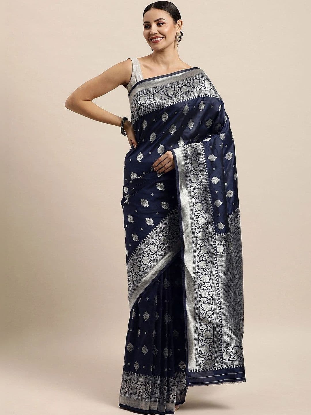 KALINI Woven Design Zari Art Silk Banarasi Saree - view 1