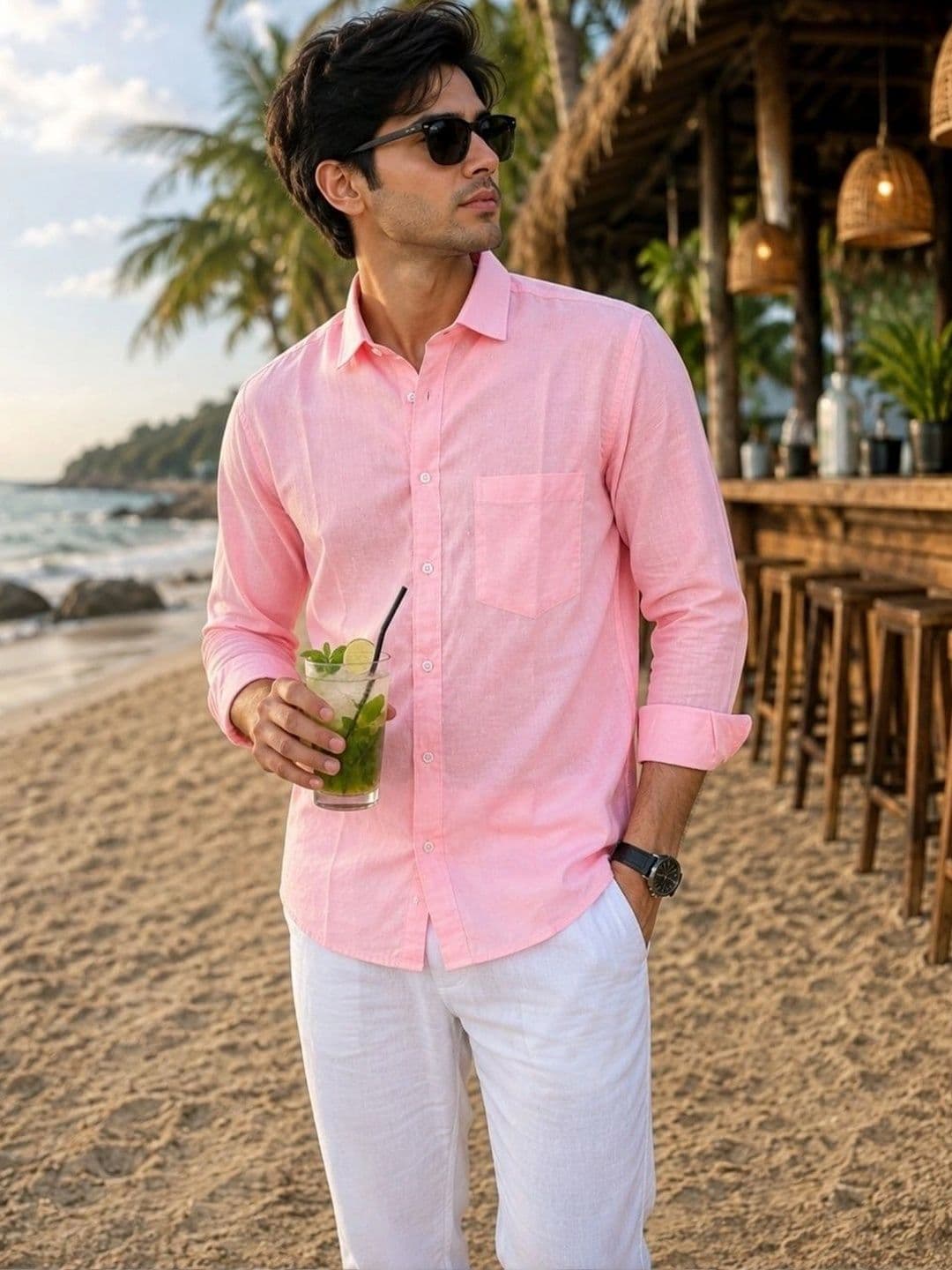 KLYZEE Men Classic Casual Shirt - view 1