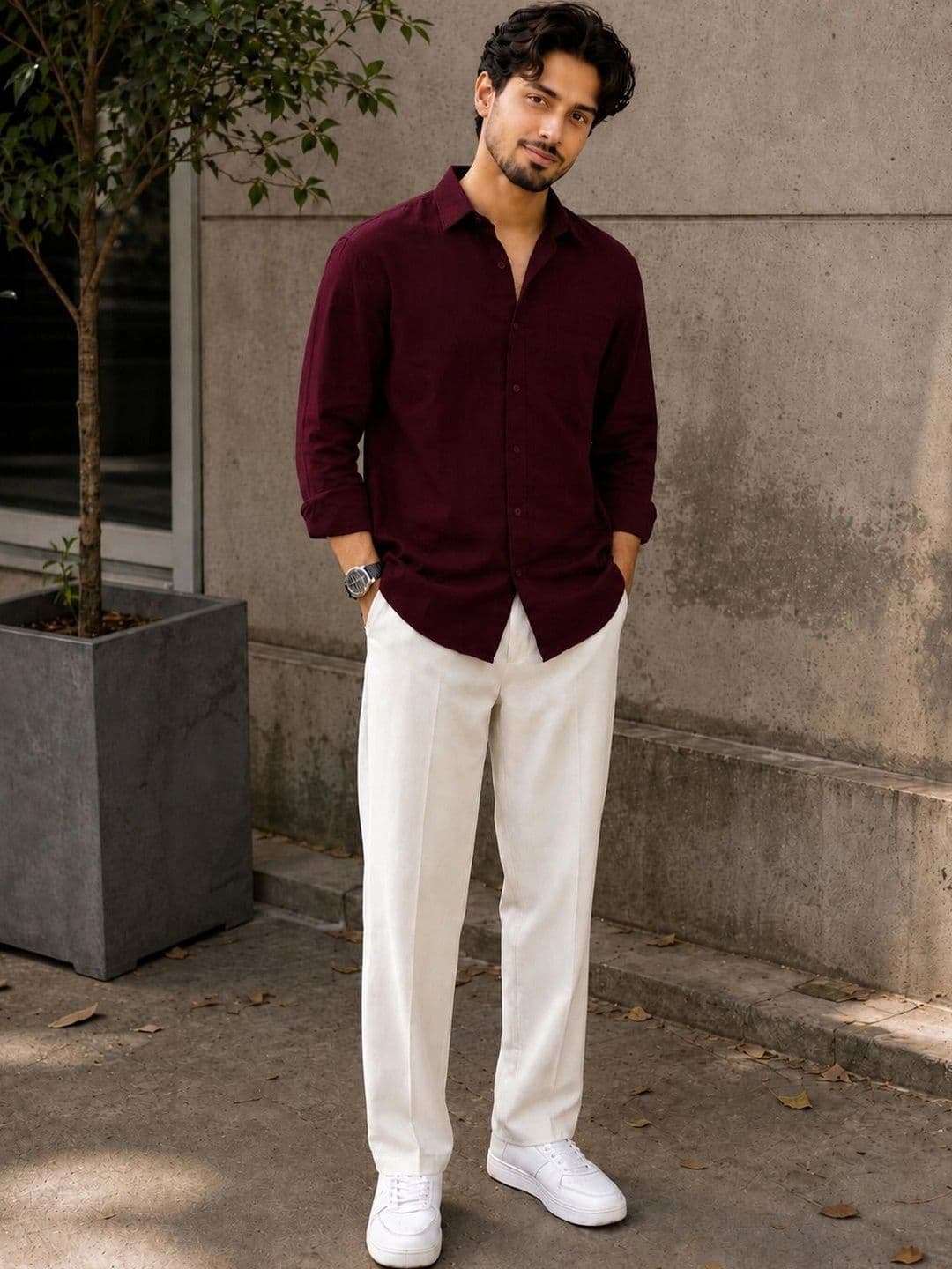 THE BIG ATTIRE Men Classic Casual Shirt - view 1
