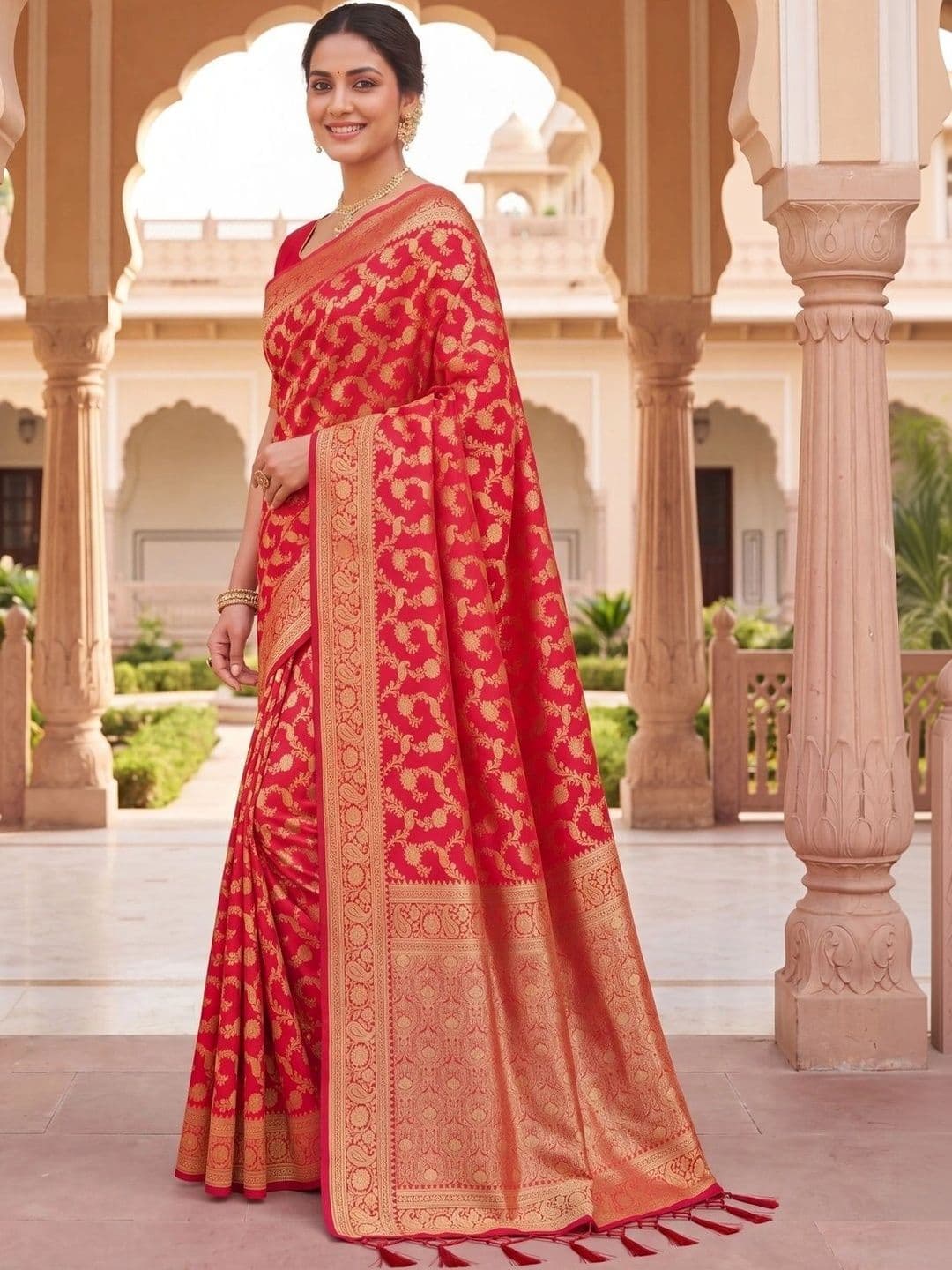 KALINI Zari Banarasi Saree - view 1