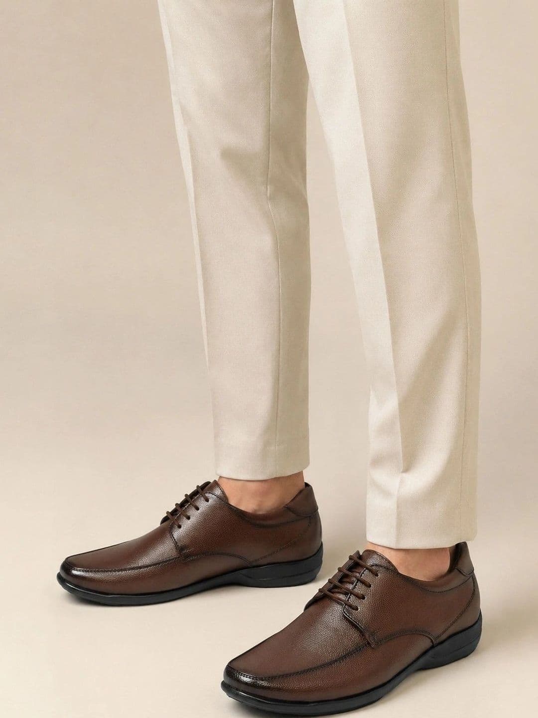 INVICTUS Men Textured Synthetic Leather Formal Derbys - view 1