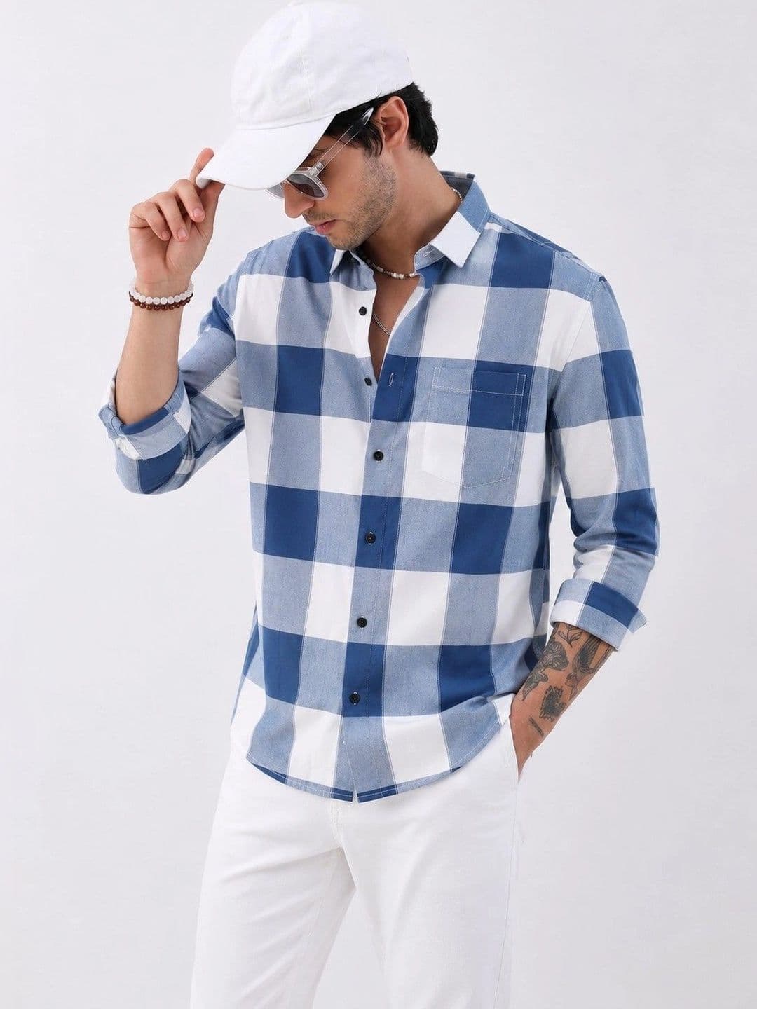 Falconwear Men Comfort Buffalo Checks Checked Cotton Casual Shirt - view 1