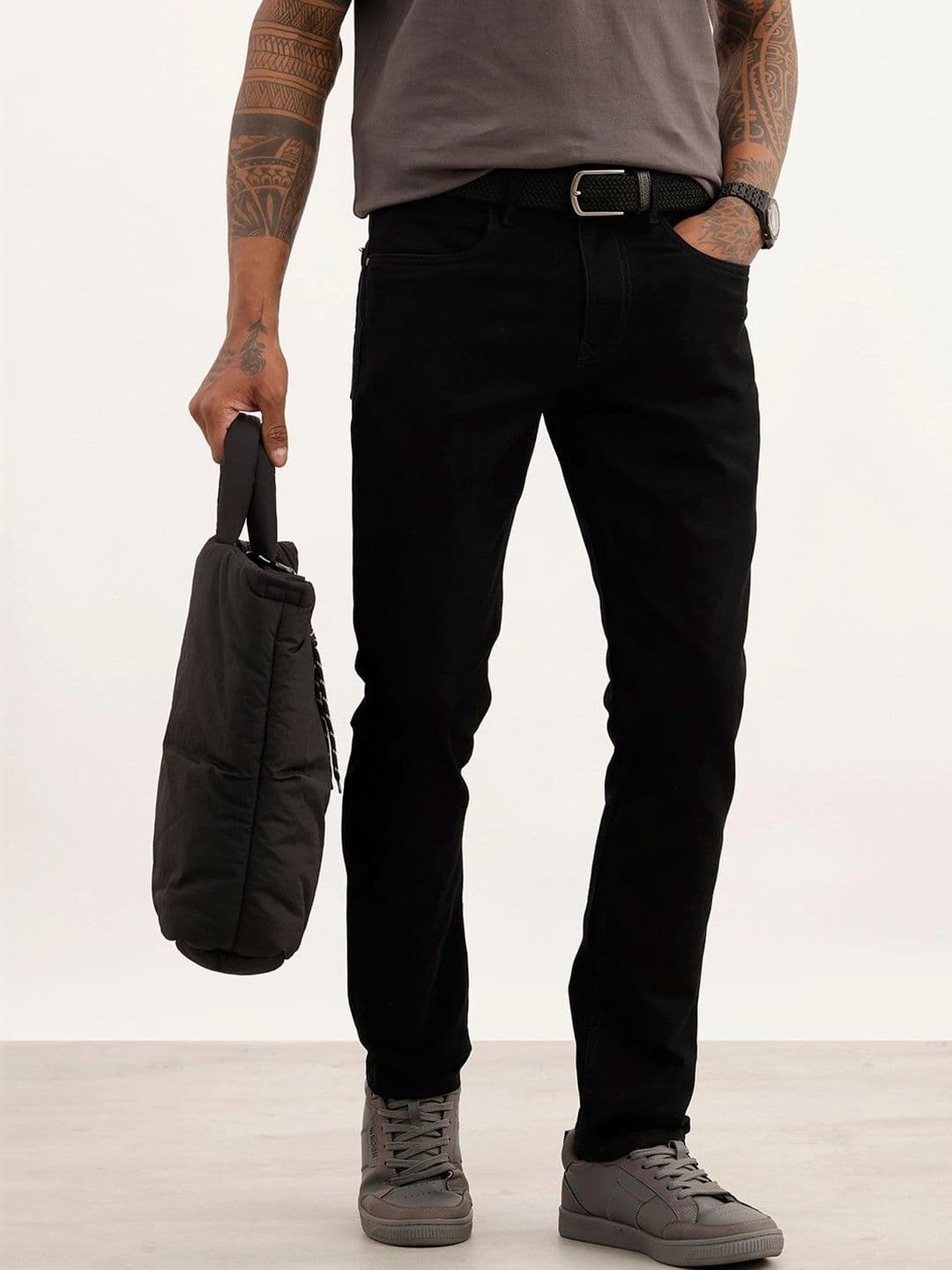 WROGN Men Slim Fit High-Rise Stretchable Jeans - view 1