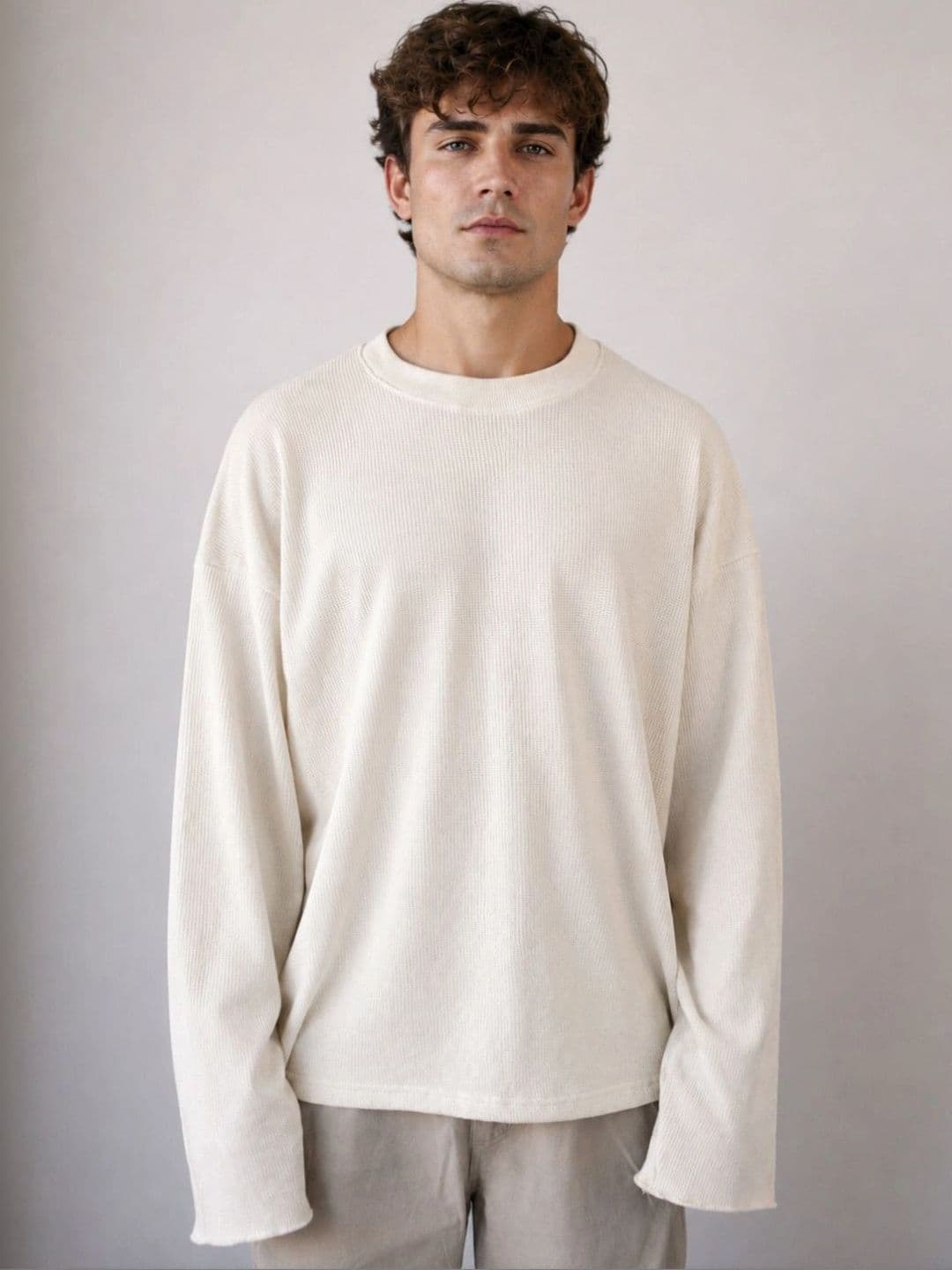 BRAHMOR Men Drop-Shoulder Sleeves Boxy T-shirt - view 1