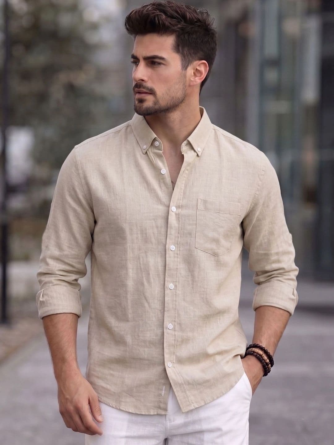 SOLSTICE Men Straight Casual Shirt - view 1