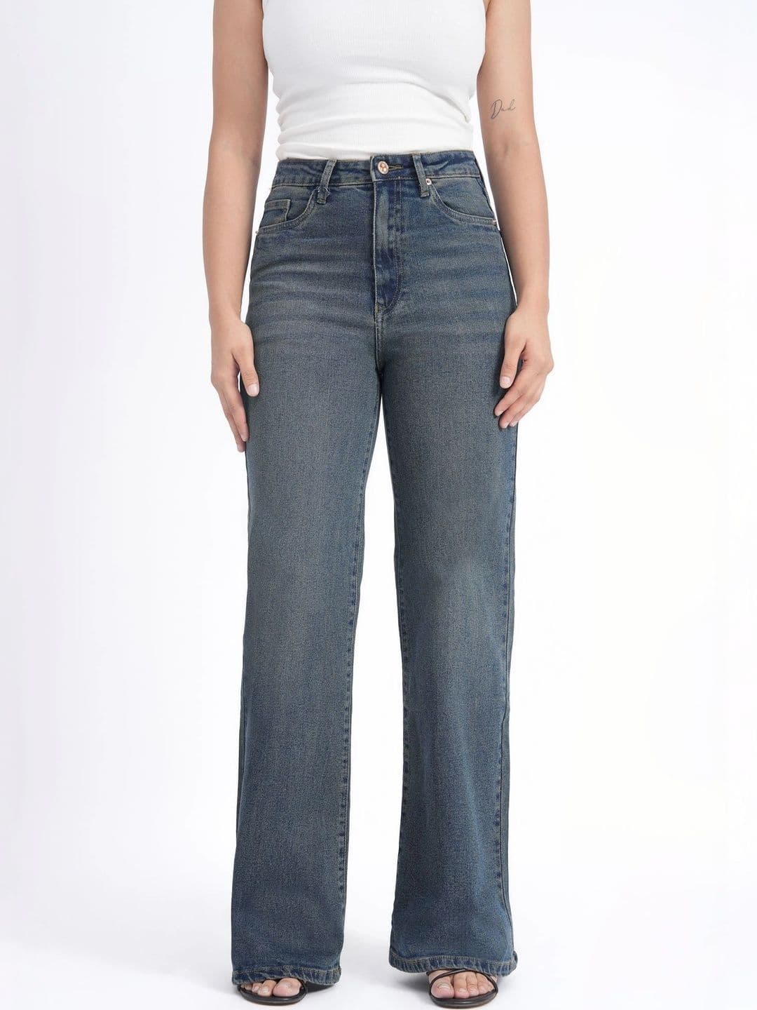 Defrost Jeans Women Wide Leg High-Rise Stretchable Jeans - view 1