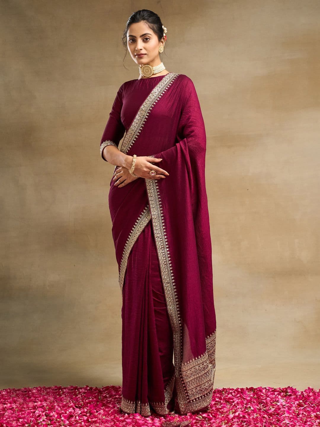 kasee Embroidered Saree - view 1