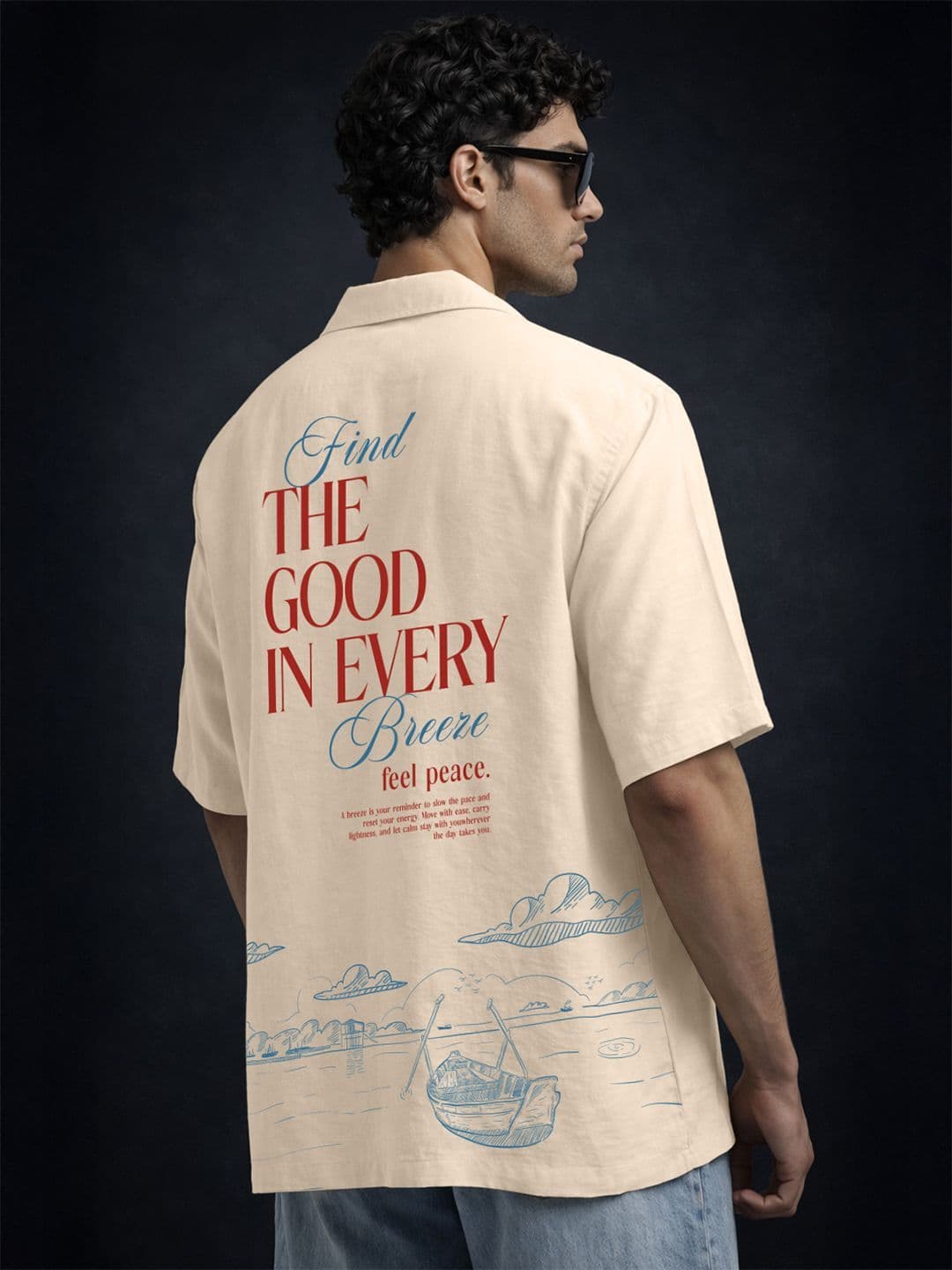VEIRDO Oversized Camp Superhero Cotton Short Sleeves Fit Shirt - view 1