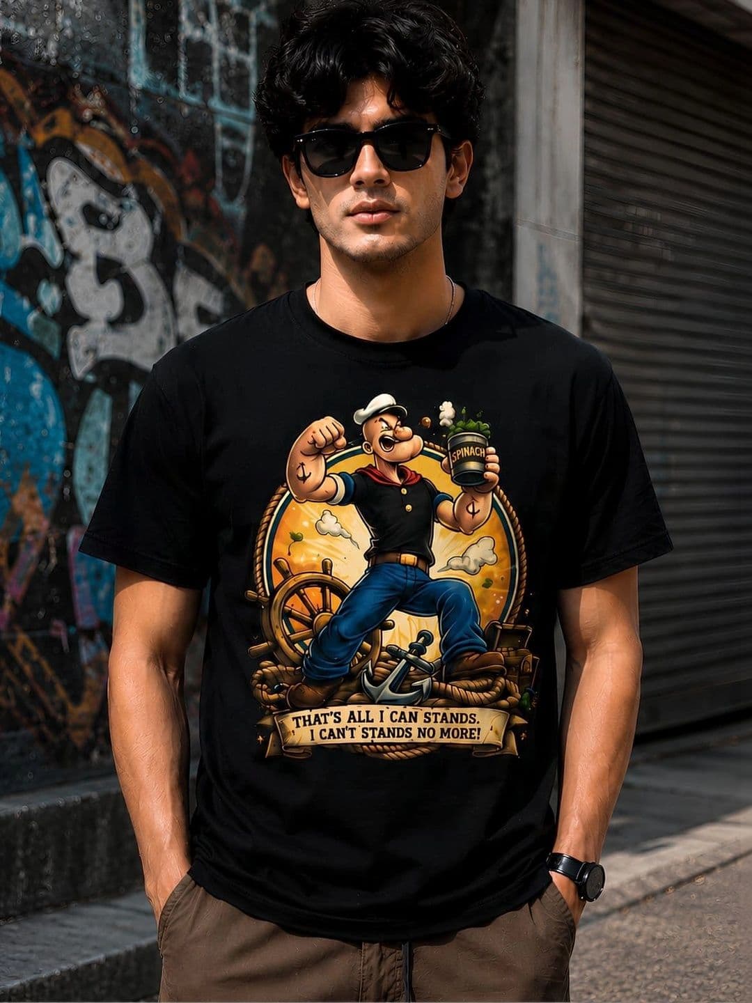 THESEVENLOOK Men Popeye Printed T-shirt - view 1