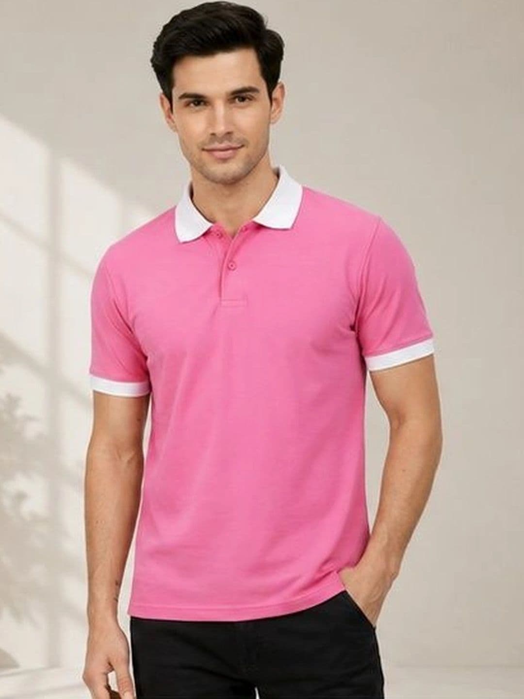 Roadster Men Polo Collar T-shirt - view 1
