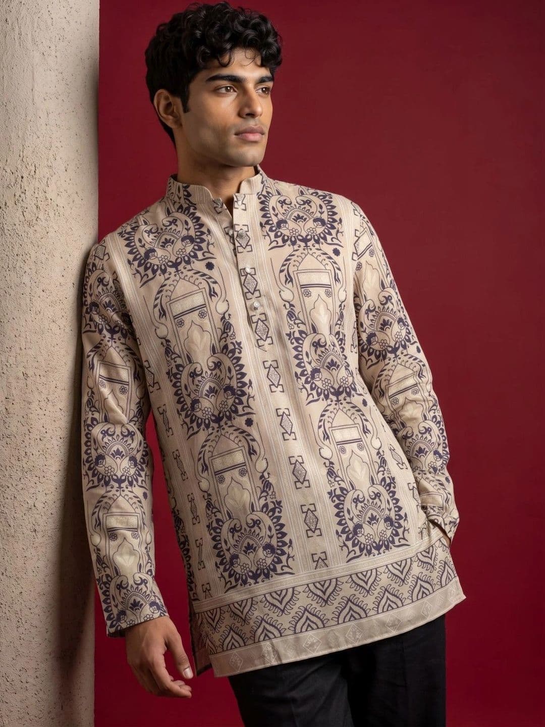 Jompers Men Ethnic Motifs Printed Kurta - view 1
