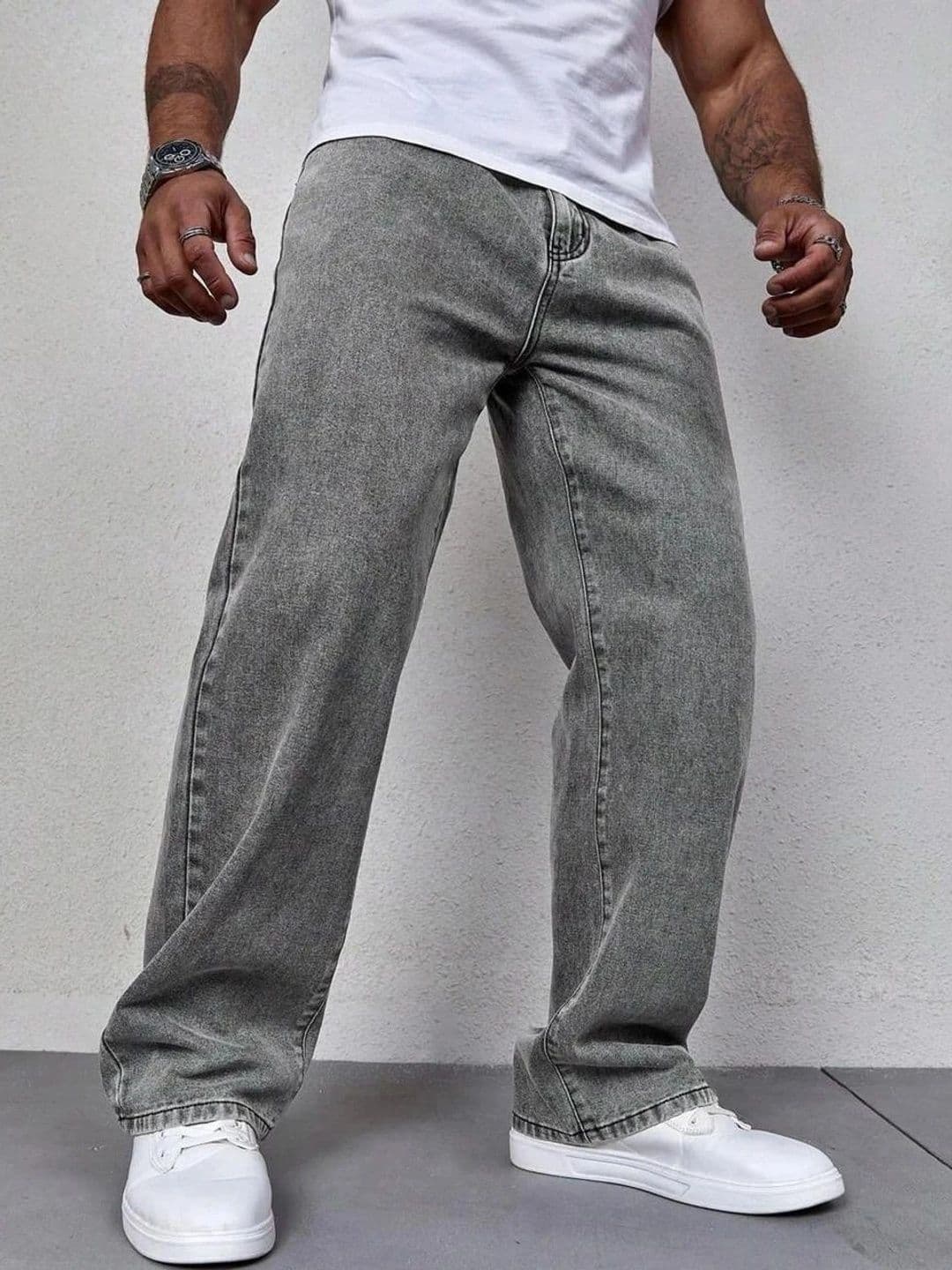 UNIFAV FASHION Men Straight Fit Mid-Rise Jeans - view 1