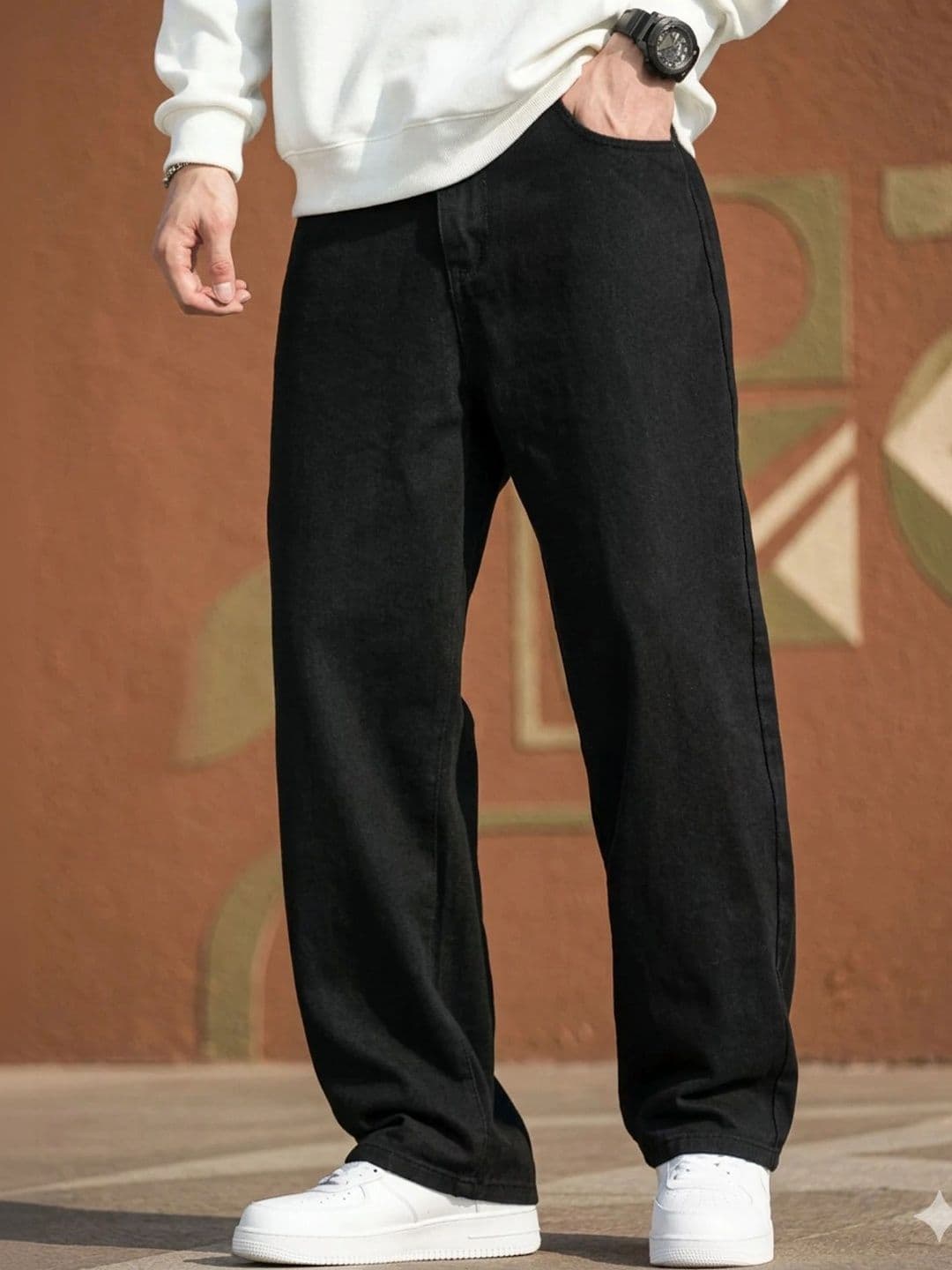 UNIFAV FASHION Men Straight Fit Mid-Rise Jeans - view 1