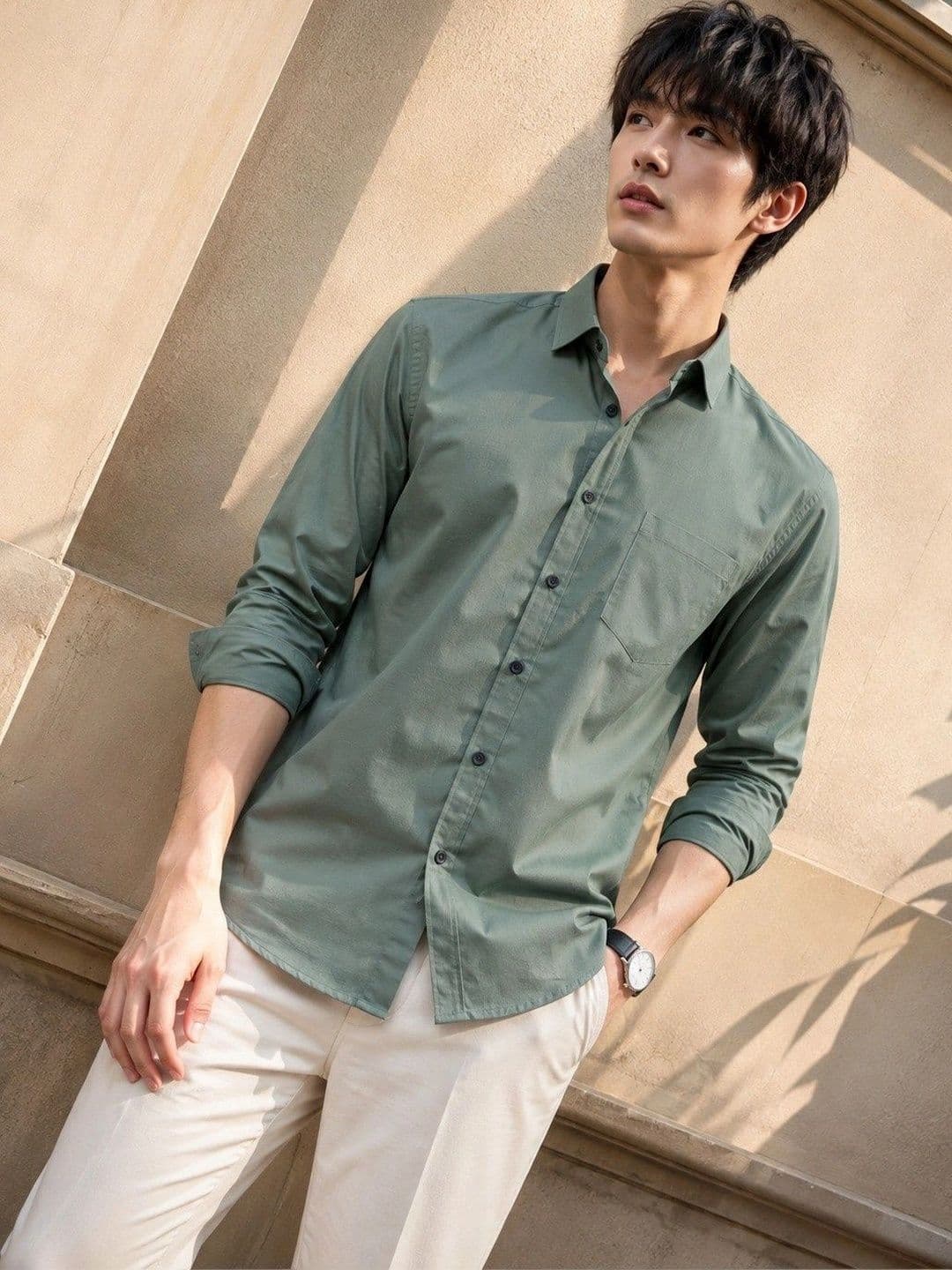 BAESD Men Premium Slim Fit Casual Shirt - view 1