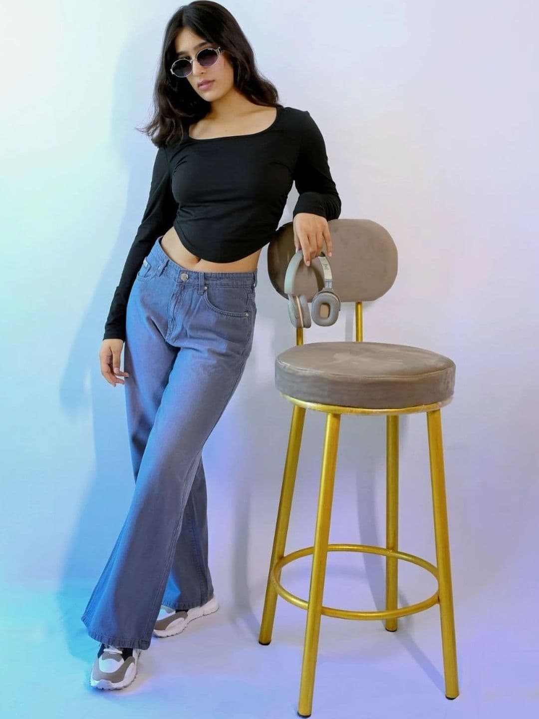 MUMS STITCH Women Wide Leg High-Rise Jeans - view 1