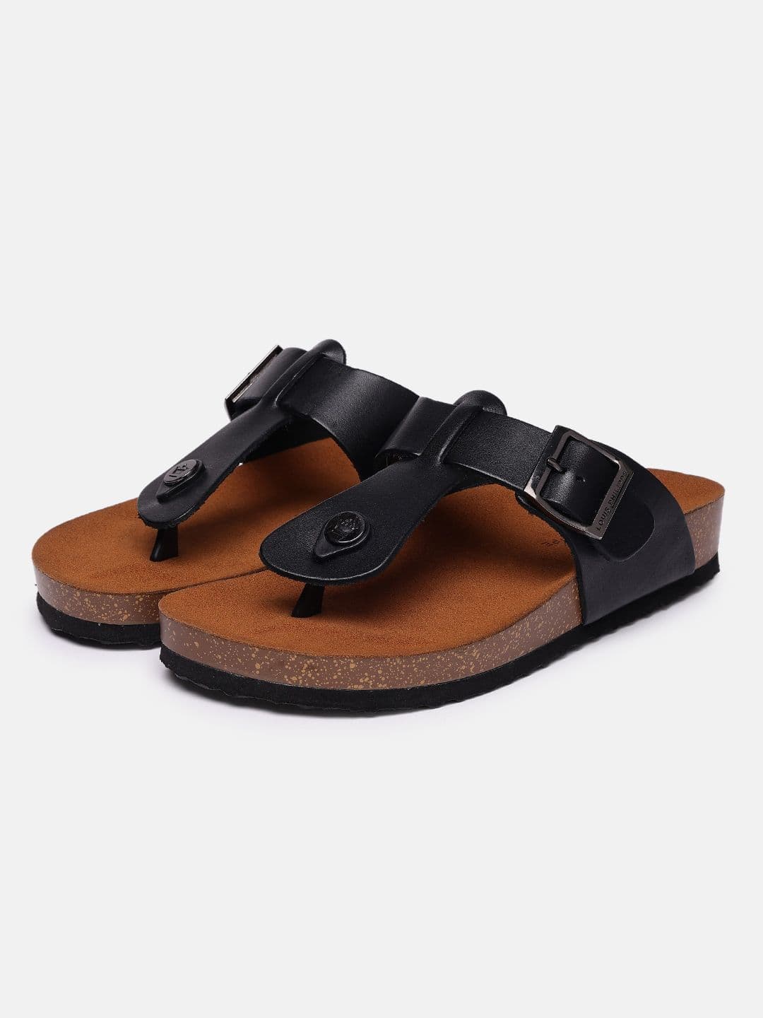 Louis Philippe Men Leather Comfort Sandals - view 1