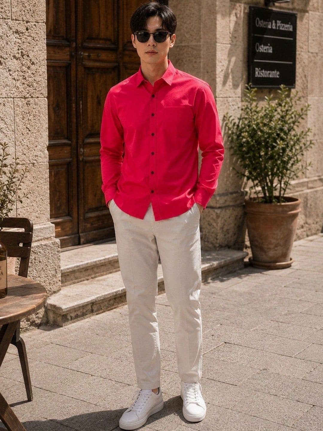 BAESD Men Premium Slim Fit Casual Shirt - view 1