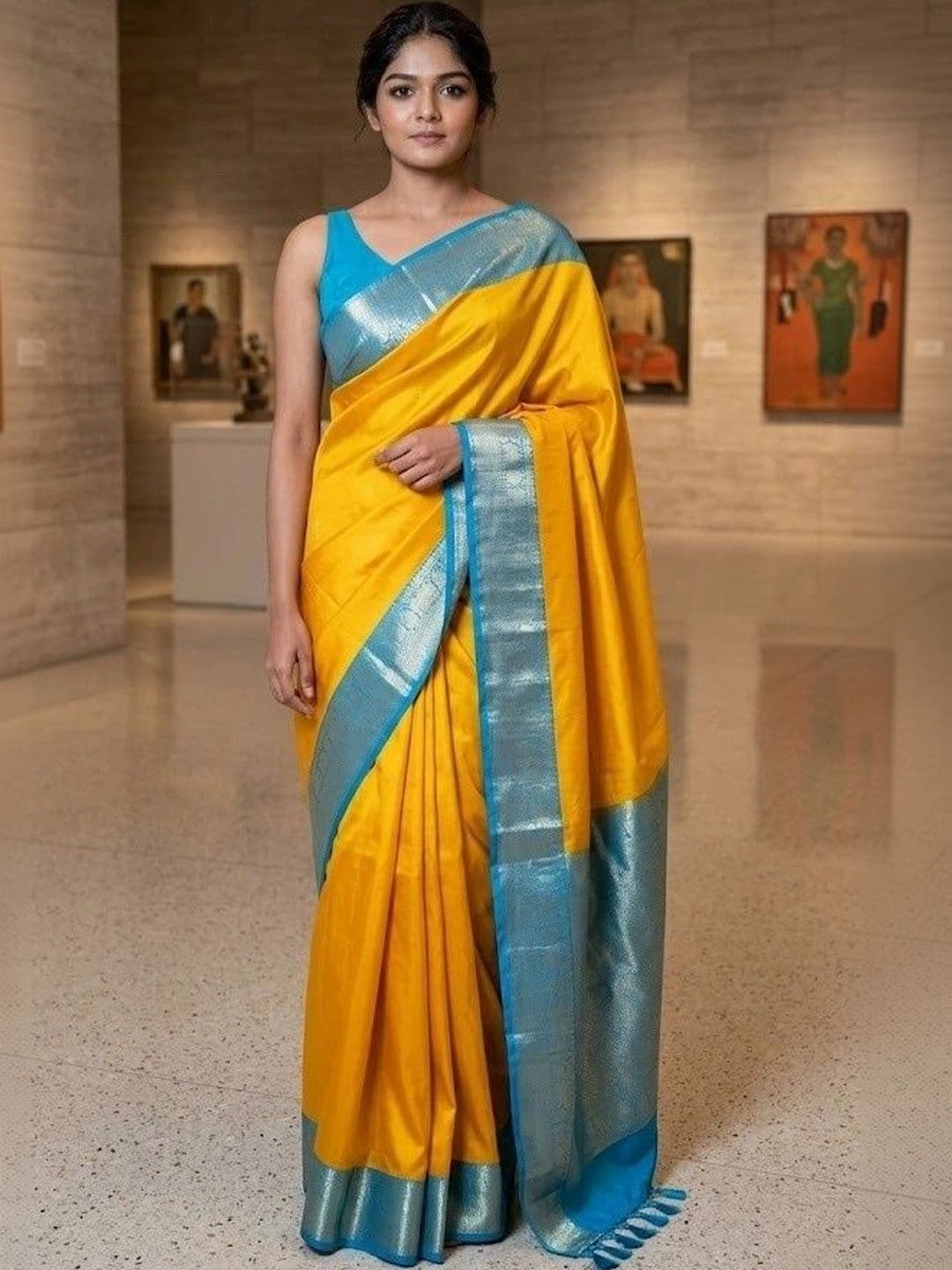 MITAL ENTERPRISE Zari Art Silk Saree - view 1