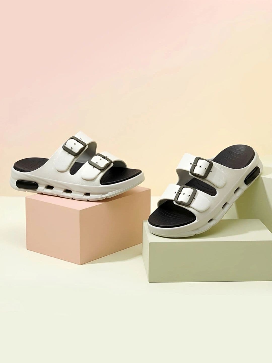 Bruton Men's Dual Adjustable Buckle Water-Resistant Sliders - view 1