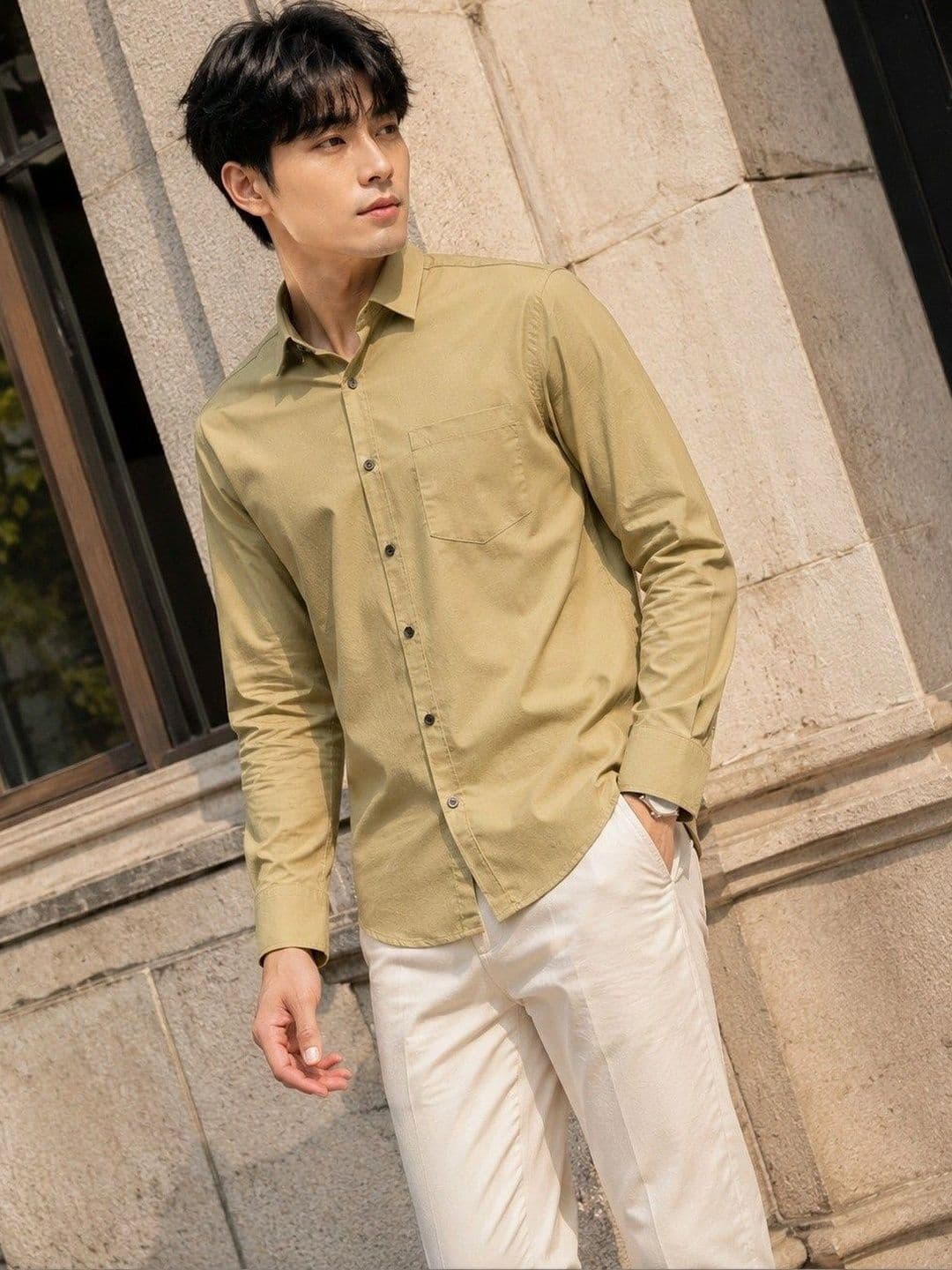 BAESD Men Premium Slim Fit Casual Shirt - view 1