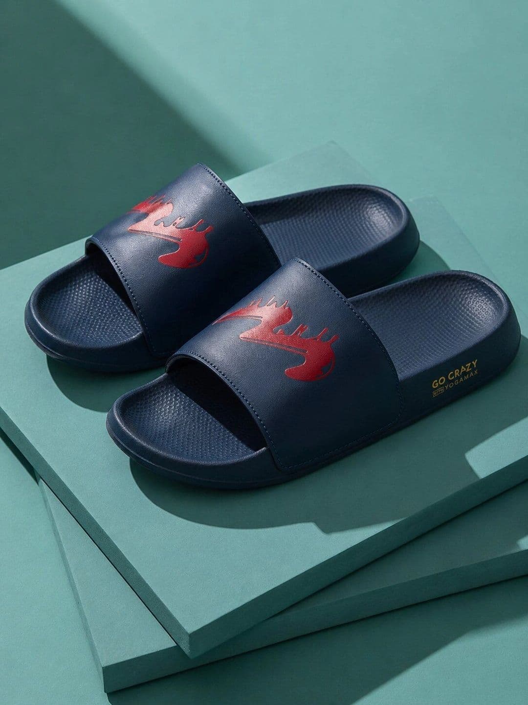 Campus Men Printed Sliders - view 1