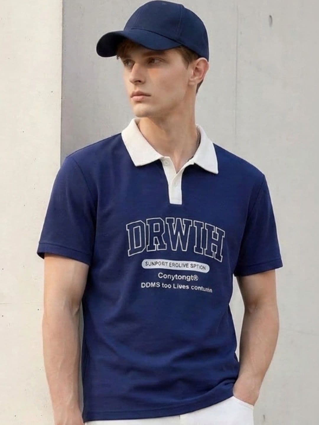 Kook N Keech Men Typography Printed Polo Collar T-shirt - view 1