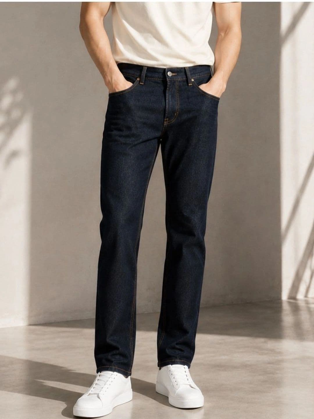 ZUSH Men Straight Fit Mid-Rise Stretchable Jeans - view 1
