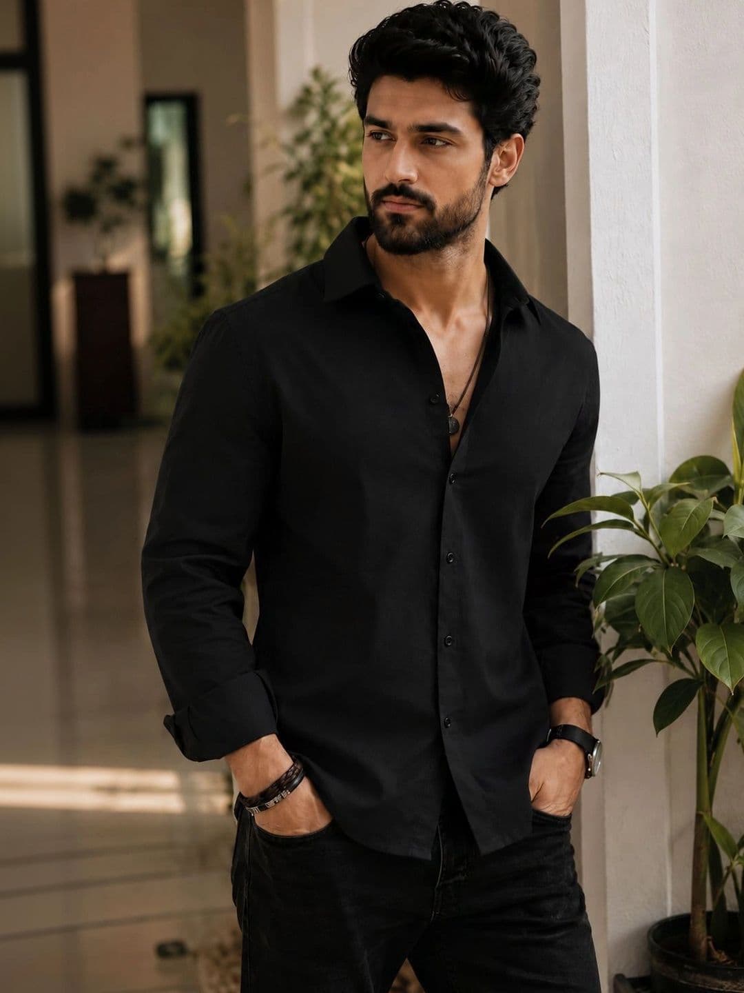 THE BIG ATTIRE Men Classic Casual Shirt - view 1