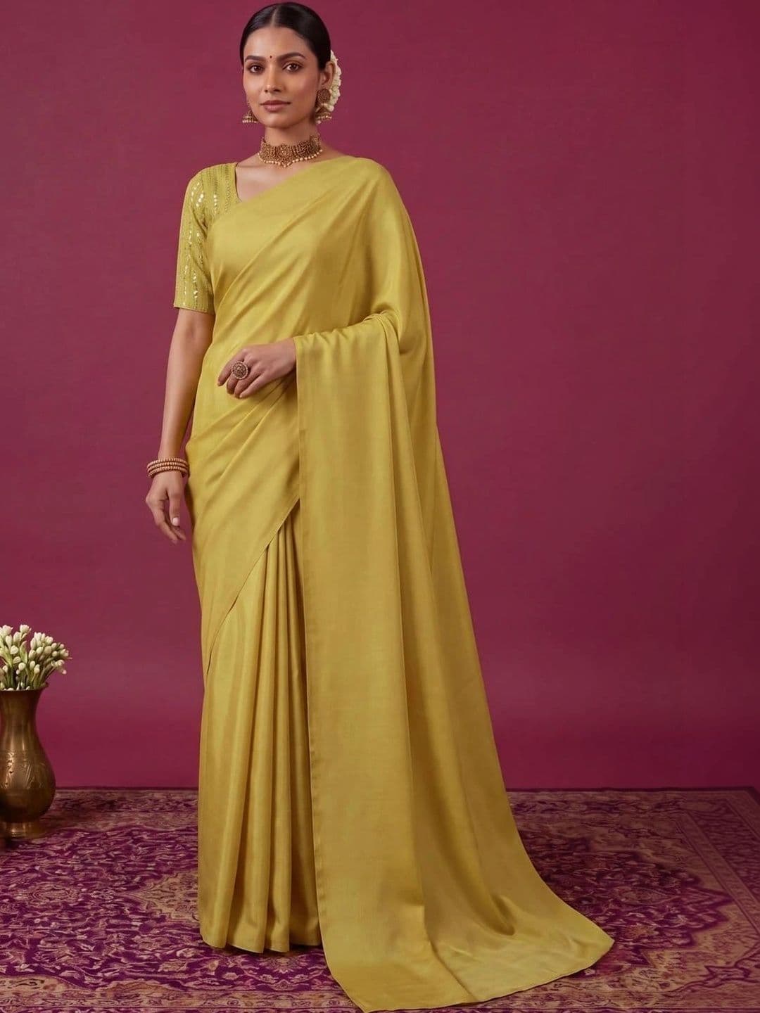 SAMANTHA Poly Georgette Saree - view 1