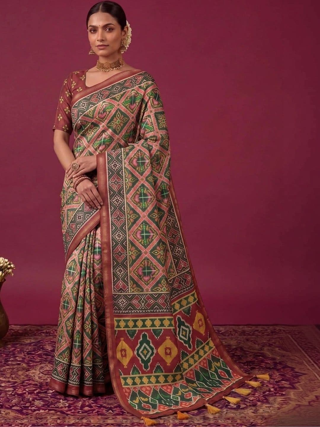 SAMANTHA Zari Silk Blend Saree - view 1