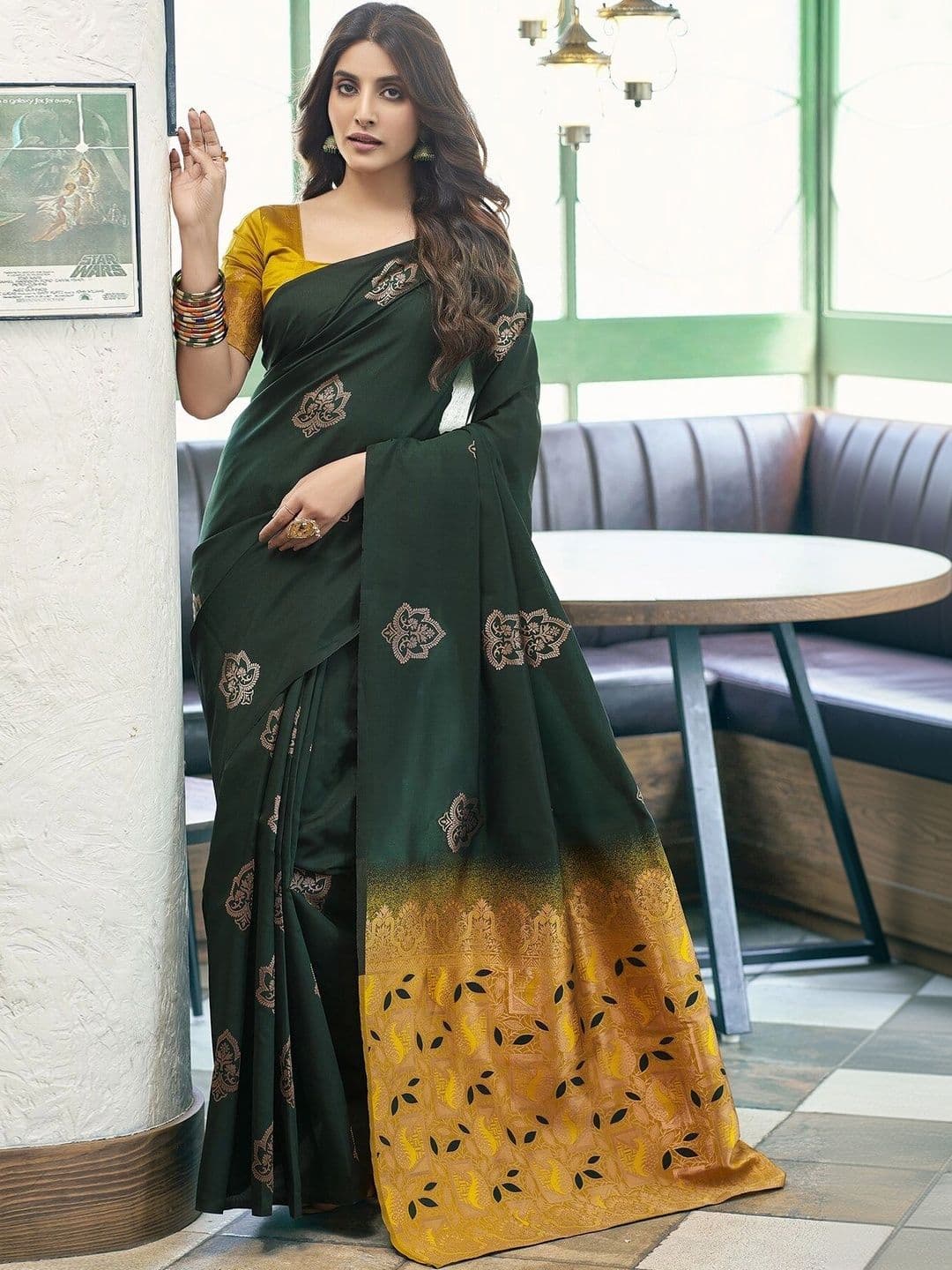 VS MALL Woven Design Zari Banarasi Saree - view 1