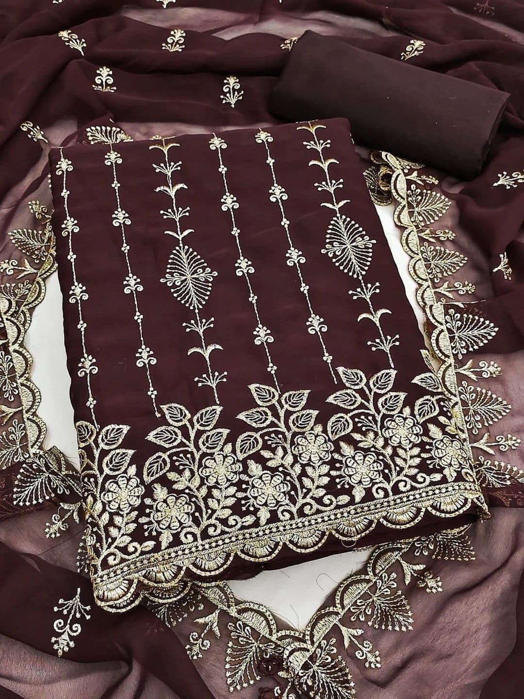 SYS Brand - Shop Your Style Embroidered Unstitched Dress Material - view 1