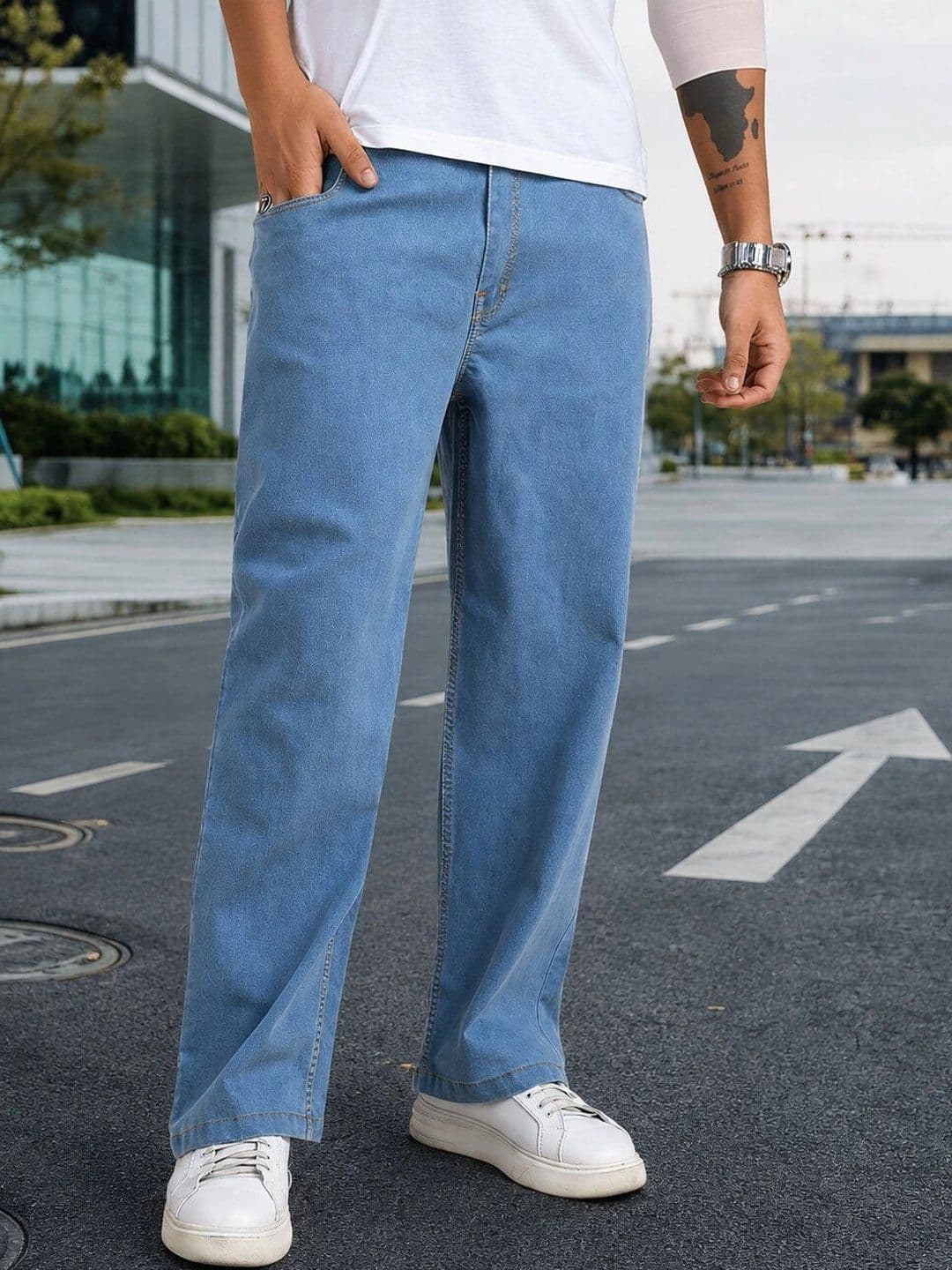 MONTREZ Men Straight Fit Mid-Rise Jeans - view 1