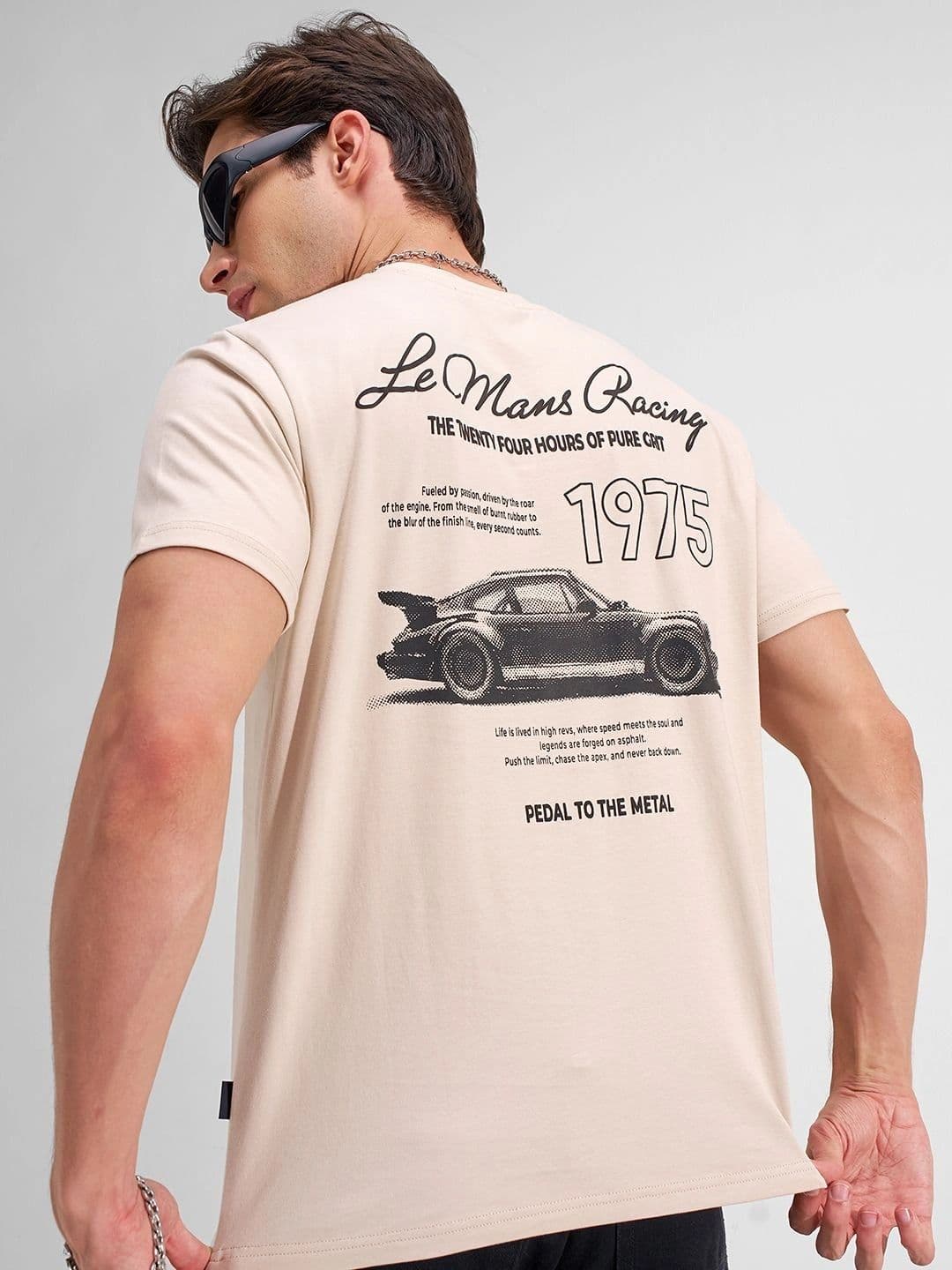 HIGHLANDER Men Printed Drop-Shoulder Sleeves T-shirt - view 1