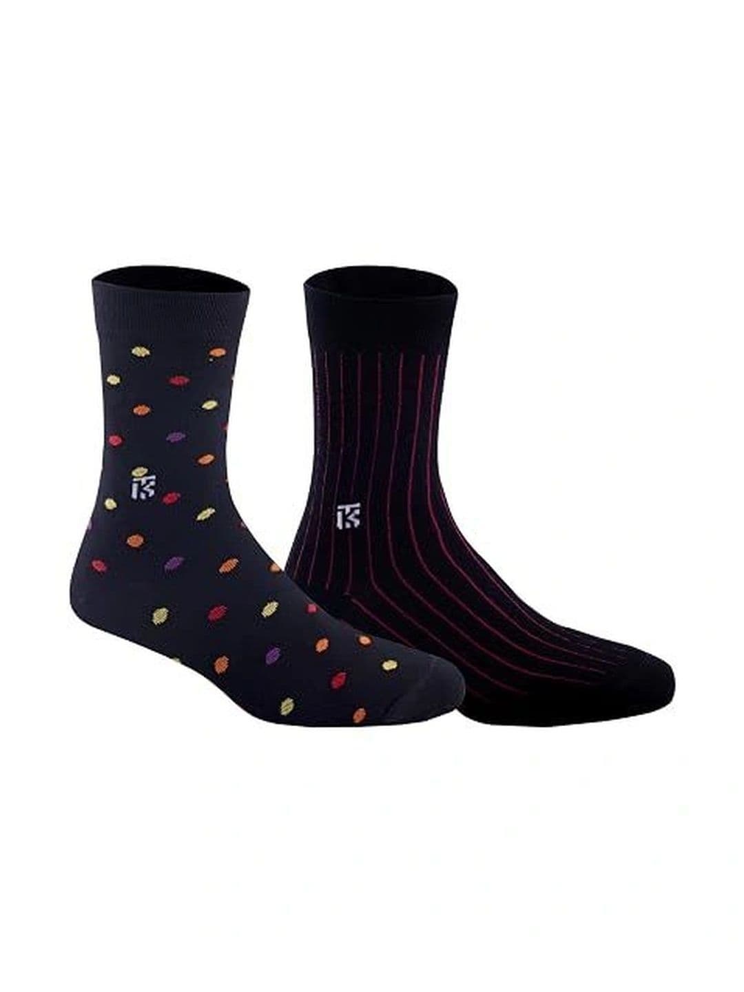 Kikitoes Men Pack of 2 Bamboo Assorted Patterned Above Ankle Length Socks - view 1