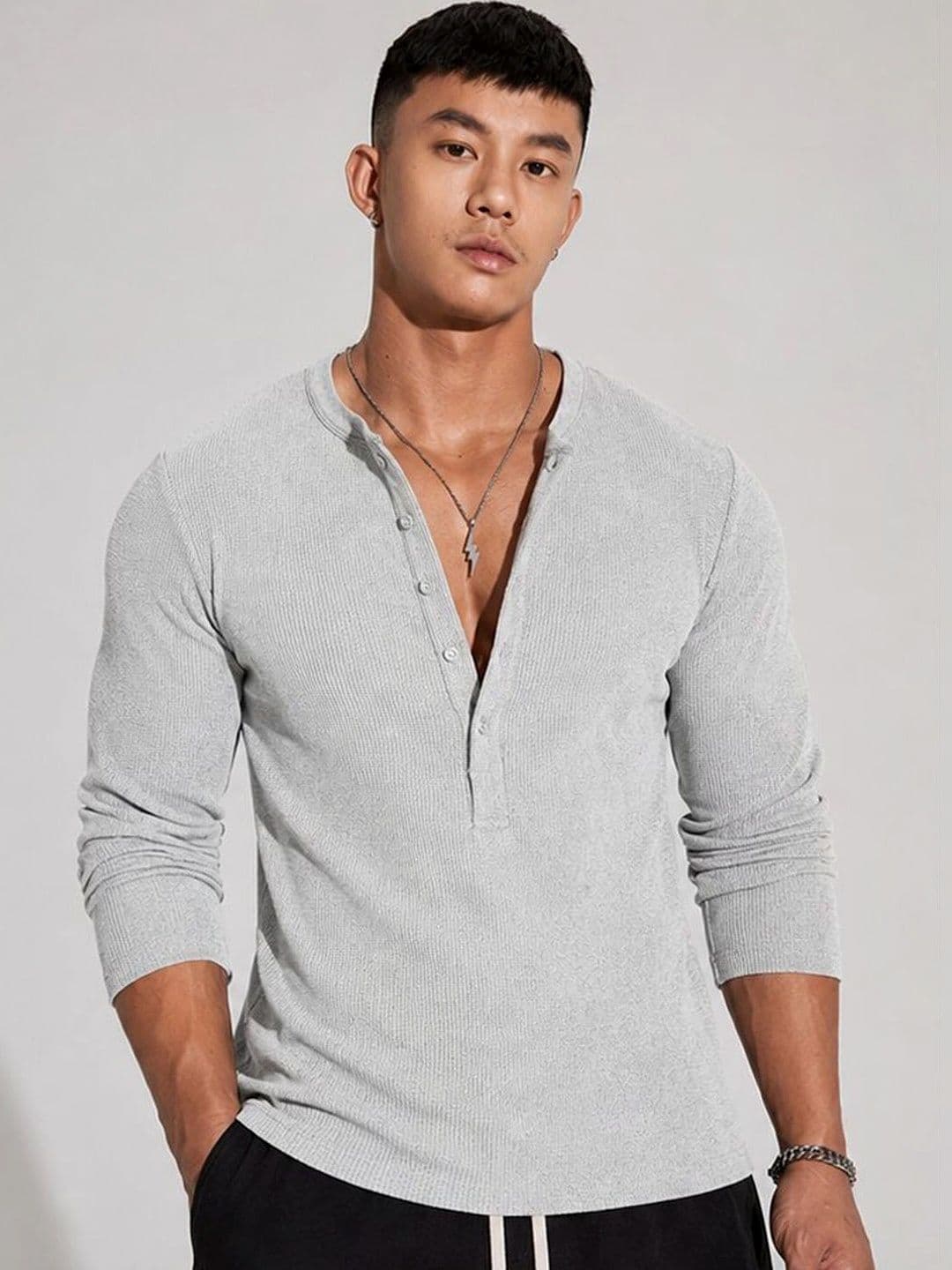 The Modern Soul Men Henley Neck T-shirt - view 1