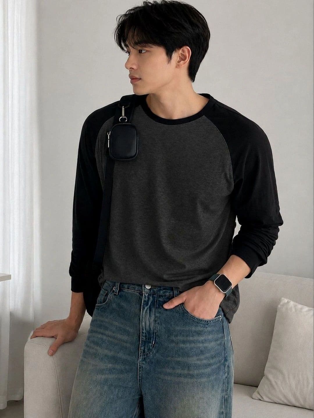 Saklana Men Colourblocked T-shirt - view 1