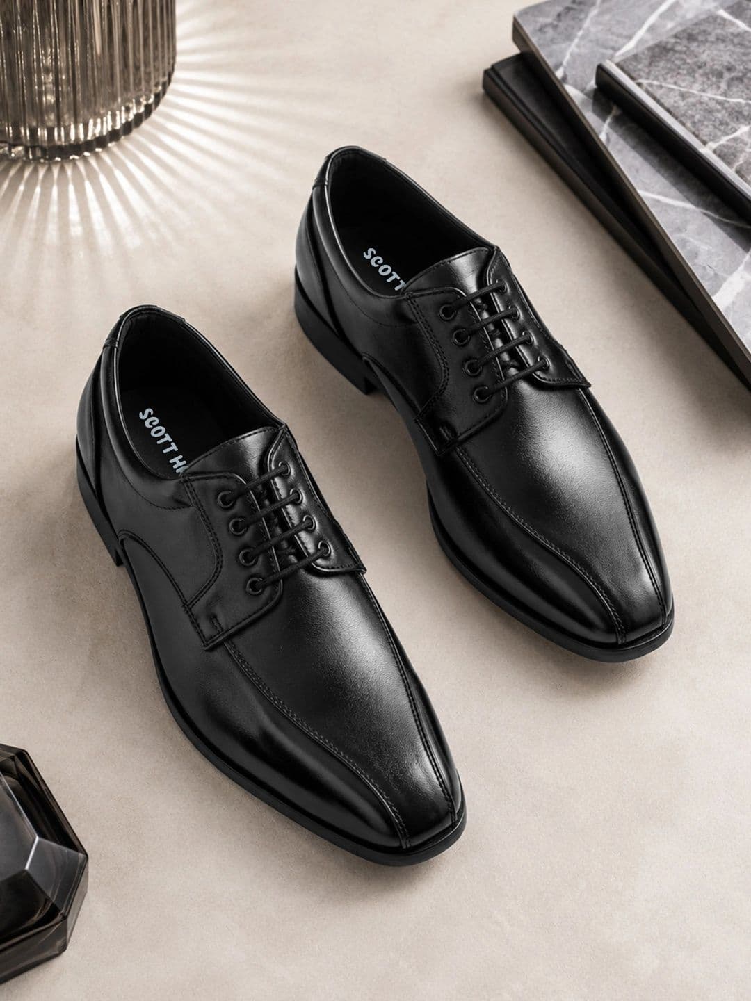 Scott Haiell Men Pointed Toe Lace-Ups Derbys Formal Shoes - view 1